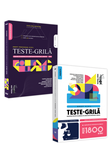 Admiterea in profesiile juridice. Drept civil si Drept procesual civil - 2021. Teste-grila si minispete