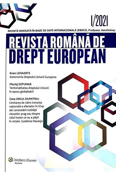 Revista Romana de Drept European nr. 1/2021