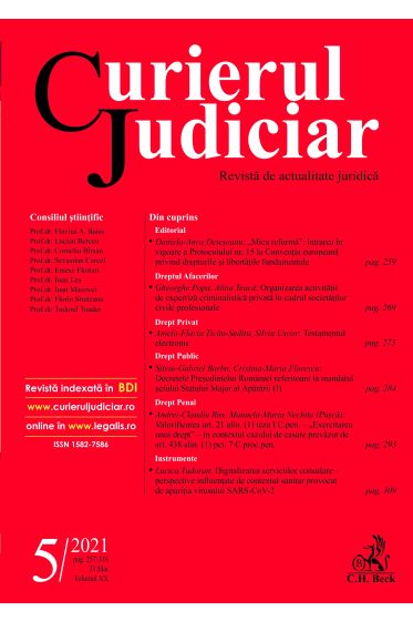 Curierul Judiciar nr. 5/2021