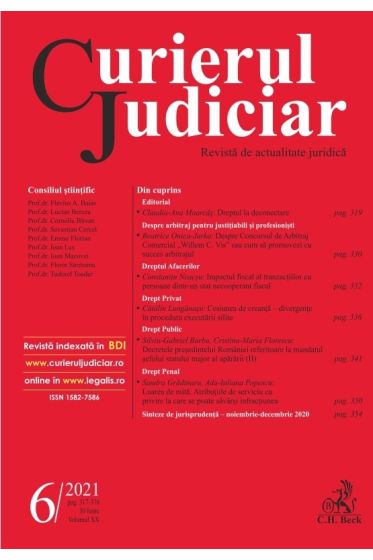 Curierul Judiciar nr. 6/2021