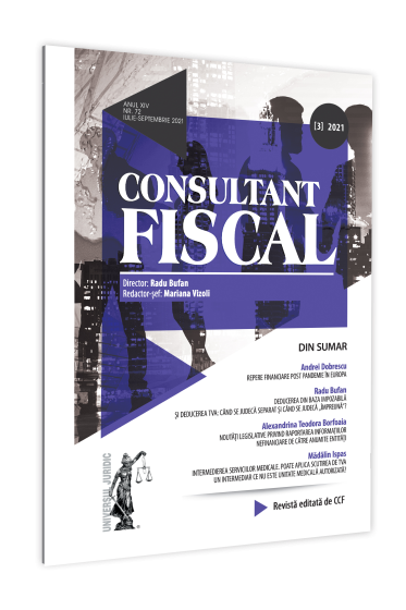 Revista Consultant fiscal nr. 3/2021