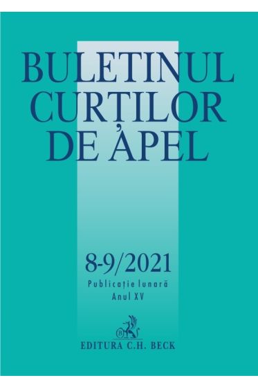 Buletinul Curtilor de Apel nr. 8-9/2021