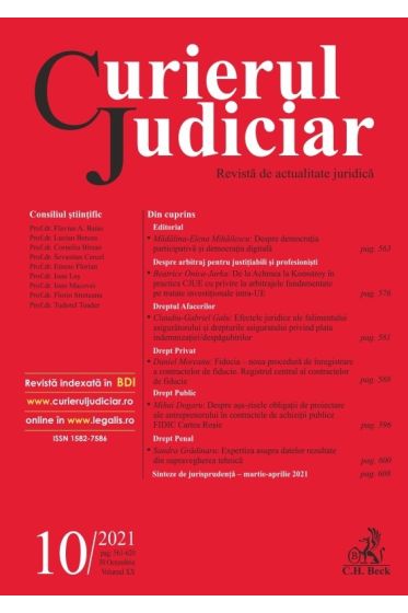 Curierul Judiciar nr. 10/2021