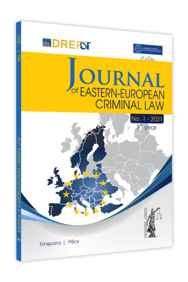Journal Of Eastern European Criminal Law Issue 1/2021
