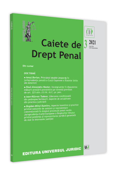 Caiete de drept penal nr. 3/2021
