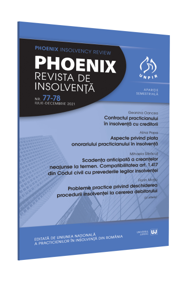 Phoenix. Revista de insolventa nr. 77-78