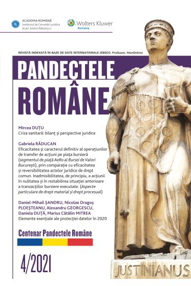 Pandectele Romane 4/2021