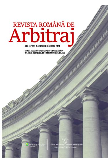 Revista Romana de Arbitraj Nr. 4/2020