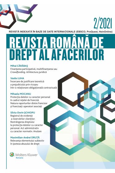 Revista Romana de drept al afacerilor nr 2/2021