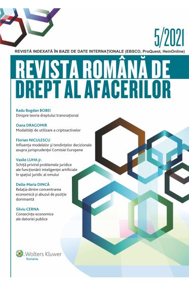 Revista Romana de drept al afacerilor nr 5/2021