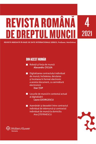 Revista Romana de dreptul muncii nr 4/2021