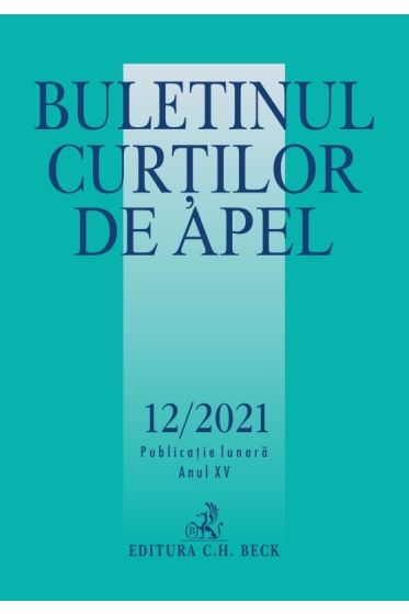 Buletinul Curtilor de Apel nr. 12/2021