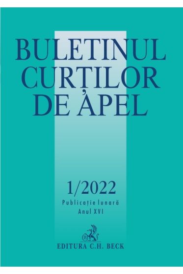 Buletinul Curtilor de Apel nr. 1/2022