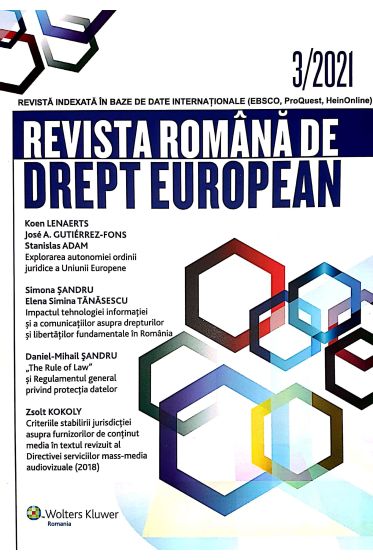 Revista Romana de Drept European nr. 3/2021