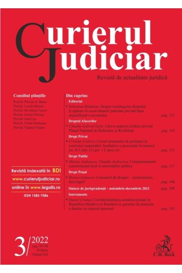 Curierul Judiciar nr. 3/2022
