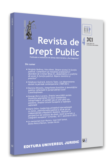 Revista de drept public nr. 4/2021