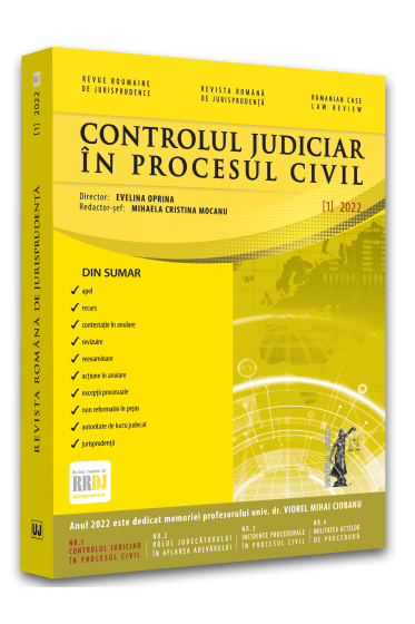 Revista romana de jurisprudenta nr. 1/2022