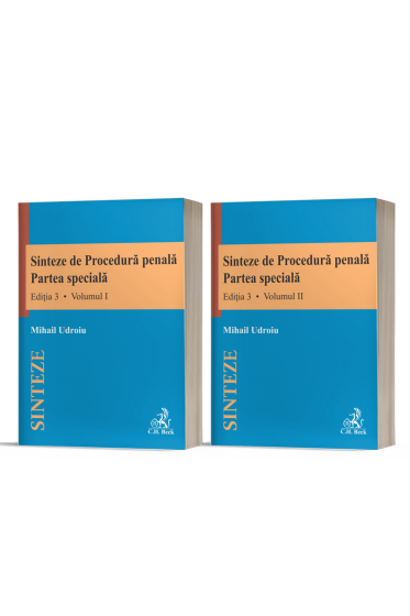 Sinteze de Procedura penala. Partea speciala (vol. I + vol. II). Editia 3 - 2022