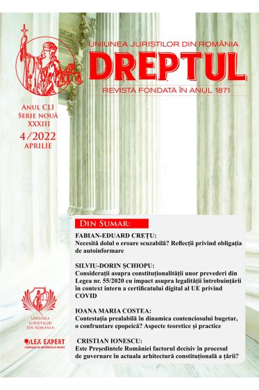 Revista Dreptul nr 4/2022