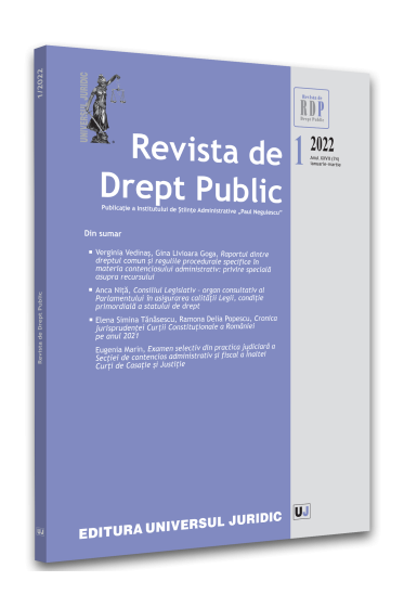 Revista de drept public nr. 1/2022