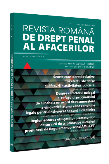 Revista romana de drept penal al afacerilor nr. 1/2022