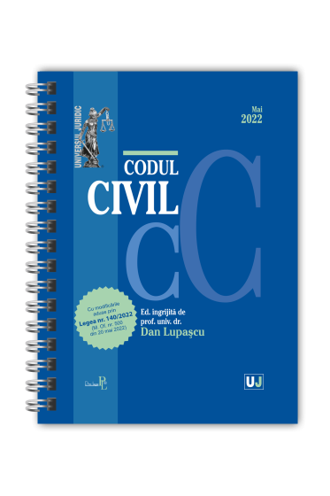 Codul civil Mai 2022. EDITIE SPIRALATA, tiparita pe hartie alba
