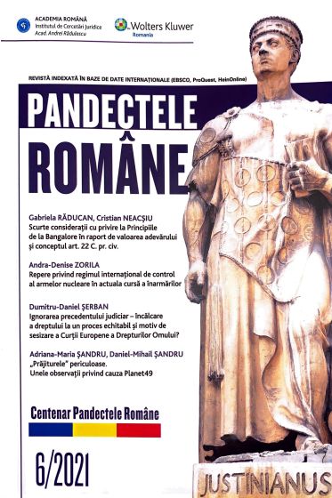 Pandectele Romane 6/2021