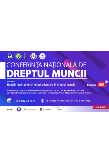 Conferinta Nationala de Dreptul Muncii 2022