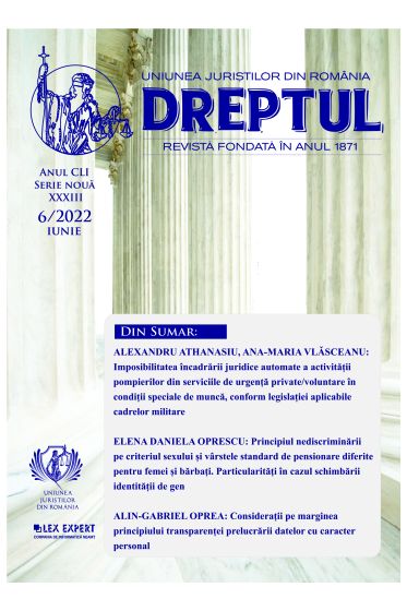 Revista Dreptul nr 6/2022
