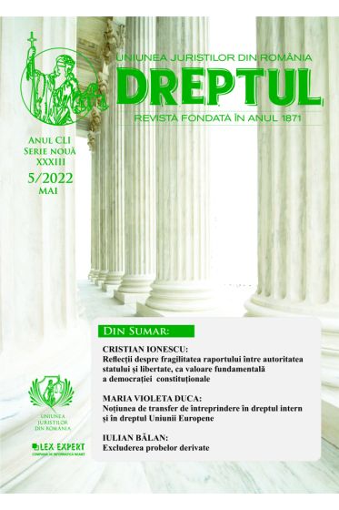 Revista Dreptul nr 5/2022