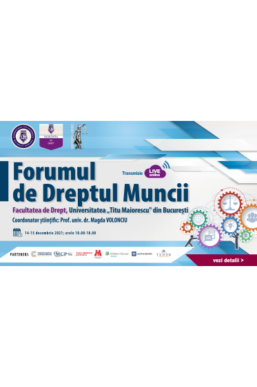 Forumul de Dreptul Muncii – ediția I
