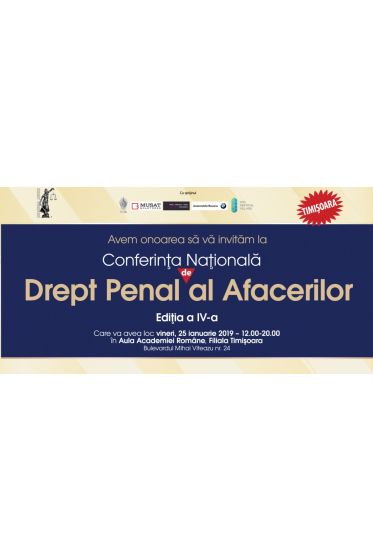 Conferința naționala de Drept penal al afacerilor, ediția a IV-a