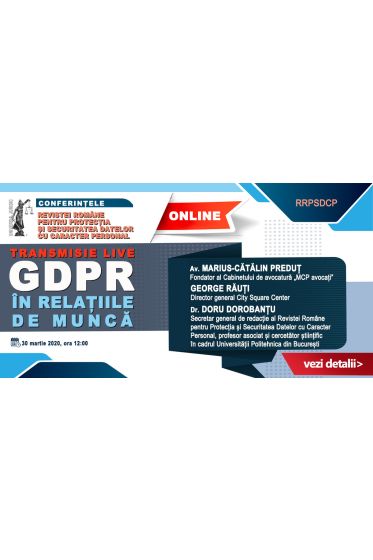 Conferința GDPR in relațiile de munca