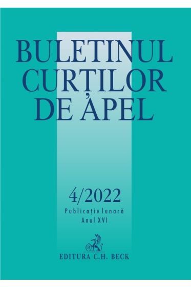 Buletinul Curtilor de Apel nr. 4/2022