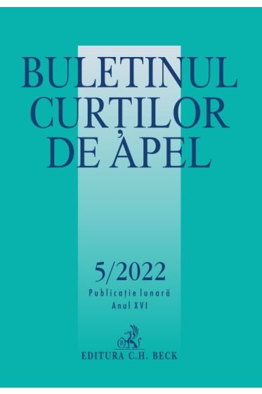 Buletinul Curtilor de Apel nr. 5/2022