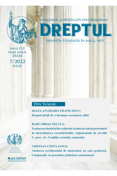 Revista Dreptul nr 7/2022