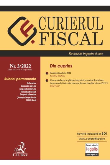 Curierul fiscal nr. 3/2022