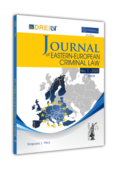 Journal Of Eastern European Criminal Law Issue 1/2022