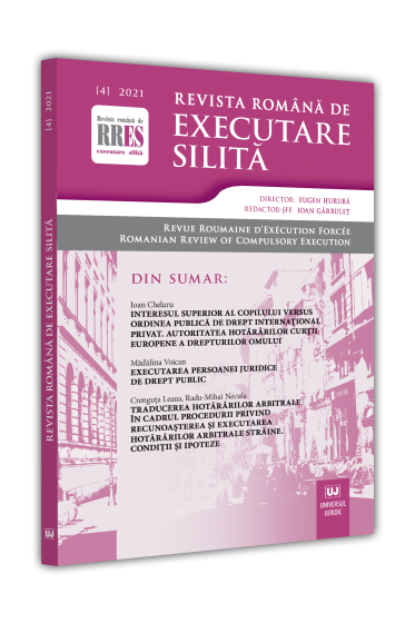 Revista romana de executare silita nr. 4/2021
