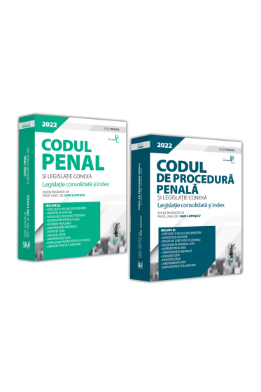 Pachet: Codul penal si Codul de procedura penala. Editii PREMIUM - 2022