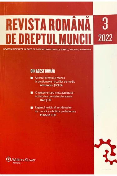 Revista Romana de dreptul muncii nr 3/2022