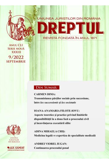 Revista Dreptul nr. 9/2022