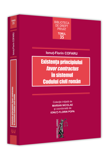 Existenta principiului favor contractus in sistemul Codului civil roman