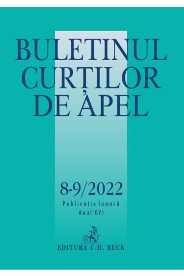 Buletinul Curtilor de Apel nr. 8-9/2022