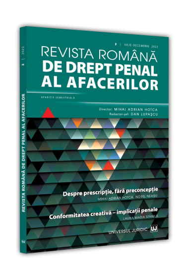 Revista romana de drept penal al afacerilor nr. 2/2022