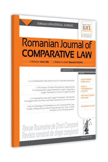 Romanian Journal of Comparative Law nr. 1/2022