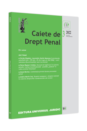 Caiete de drept penal nr. 3/2022