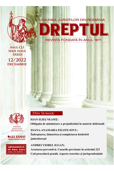 Revista Dreptul nr. 12/2022