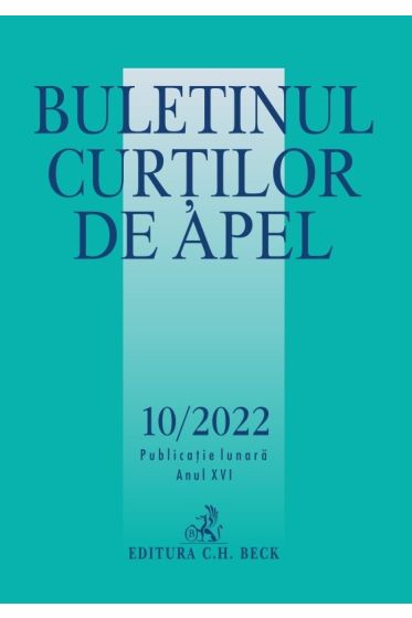 Buletinul Curtilor de Apel nr. 10/2022