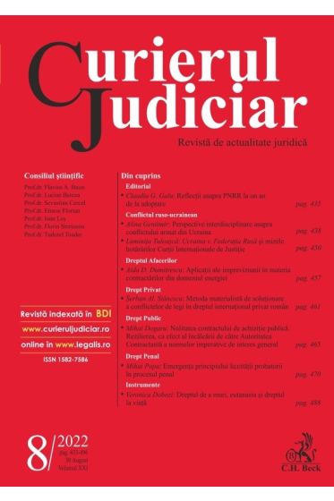 Curierul Judiciar nr. 8/2022